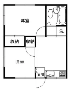 サンハイツ南軽井沢【1階】の間取り