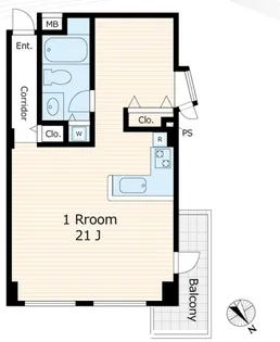 ファーストアパートメンツ三田【2階】の間取り