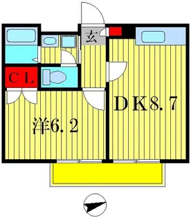 アムール Cage【1階】の間取り