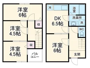 静岡県袋井市村松【一戸建】の間取り