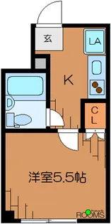 ラ・グランジュール下北【1階】の間取り