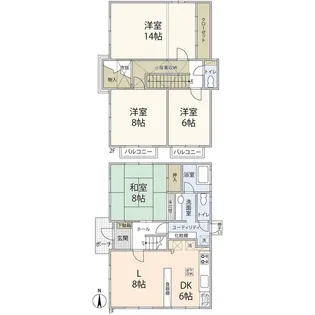 宮城県仙台市泉区寺岡5【一戸建】の間取り