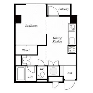 グランディール麻布十番【3階】の間取り
