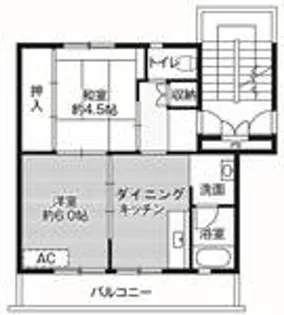 ビレッジハウス好間1号棟【1階】の間取り