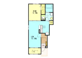 ライラック B【1階】の間取り