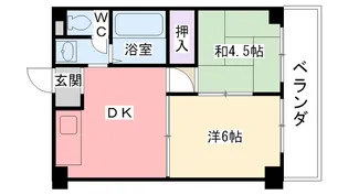 本町アパートメント【3階】の間取り