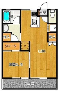 コーポアルカディア【2階】の間取り