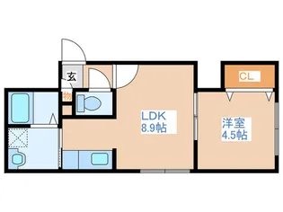 パシフィックヒルズ平岸【3階】の間取り