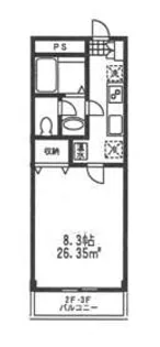 ジャスティス【1階】の間取り
