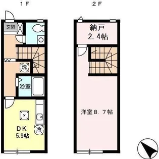 静岡県静岡市清水区西久保【一戸建】の間取り