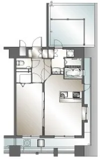 サヴォイジ・アトリウム【13階】の間取り