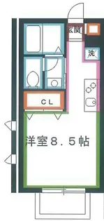 東京都武蔵野市境1【アパート】の間取り