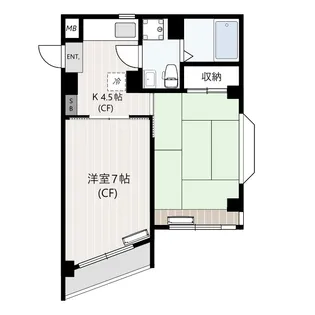 メゾンフローラ【3階】の間取り