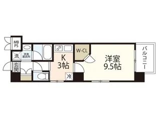 フロレゾン庚午北【4階】の間取り