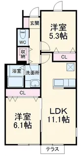 フォレストVI【1階】の間取り