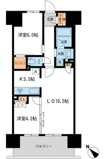 ブレス宮崎台【14階】の間取り