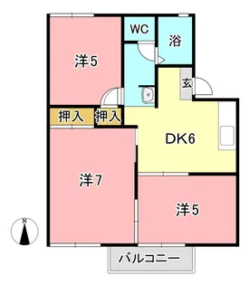 パレスタキザワ A【2階】の間取り