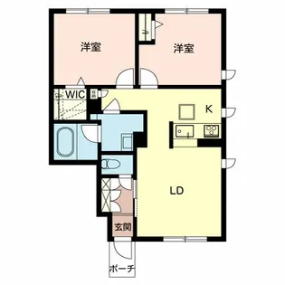 ラグリシーヌ姫路南【1階】の間取り