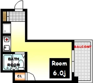 第13片山ビル【6階】の間取り
