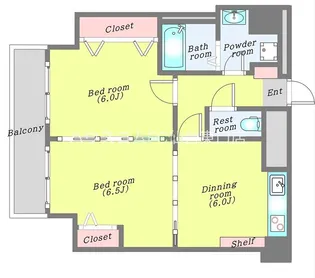 イーストン榴岡【10階】の間取り