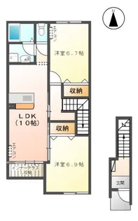 ヴァン ヴェール III S【2階】の間取り