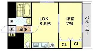 サザンパークス【2階】の間取り