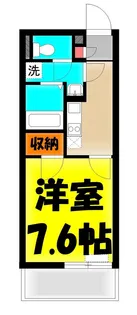 埼玉県鶴ヶ島市富士見2【アパート】の間取り