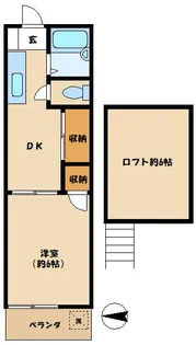 第5コーポかまた【1階】の間取り