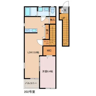 カーム宮久保A【2階】の間取り