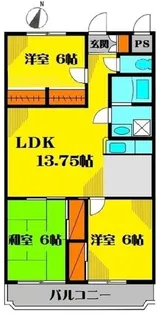 エクシアハイツ【1】【3階】の間取り
