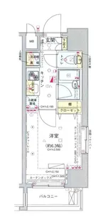 コンシェリア新宿North One【4階】の間取り