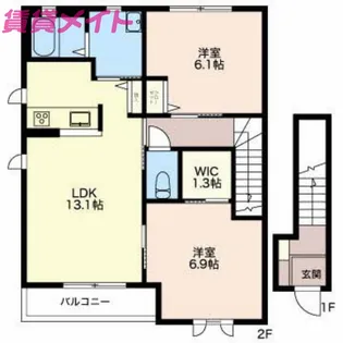 サミット E棟【2階】の間取り