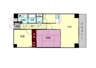 ライフコート富雄【7階】の間取り