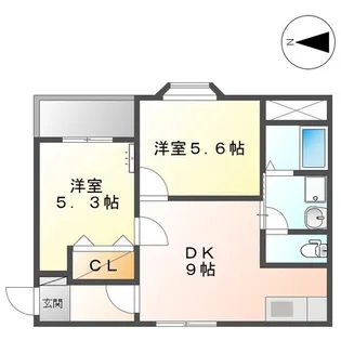 コーポナカネ【1階】の間取り