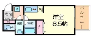 ファーストステージ福島パークサイド【7階】の間取り