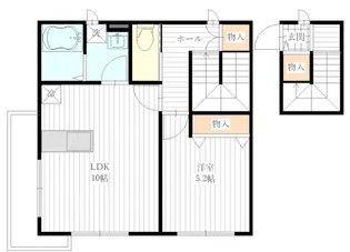 station front 連坊の間取り