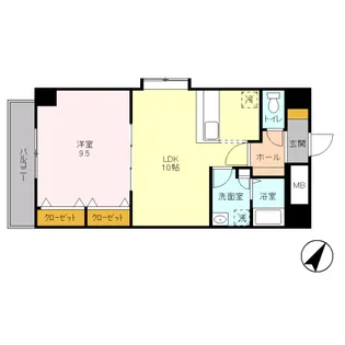 ソラーレ横浜【2階】の間取り