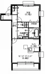 フォーリア【1階】の間取り