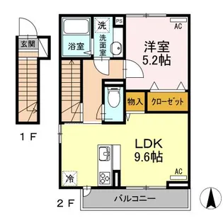 オネット光が丘【2階】の間取り