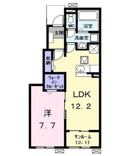 コージィープレイス 凛【1階】の間取り