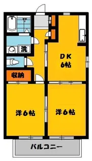 サウスタウンC【1階】の間取り