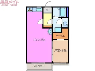 コートビレッジ菰野【2階】の間取り