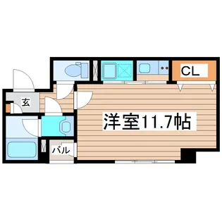 グランディS【3階】の間取り