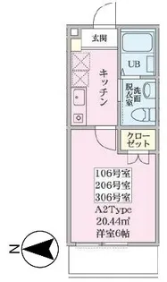 グリーンリーフNEW白楽【1階】の間取り