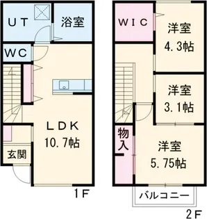 クレア【1階】の間取り