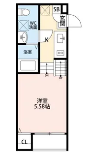 セレーナ仙台ドゥーエ【1階】の間取り