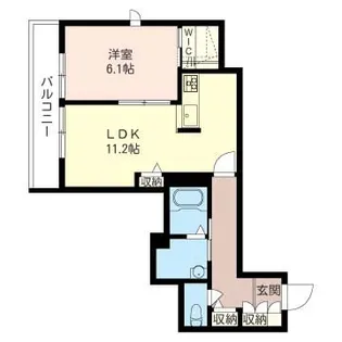 ラ・レーヌ美園【2階】の間取り