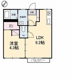 ジュネス川口【2階】の間取り