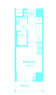 SHOKEN Residence横浜白楽【7階】の間取り