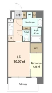 Alivis六本松【2階】の間取り